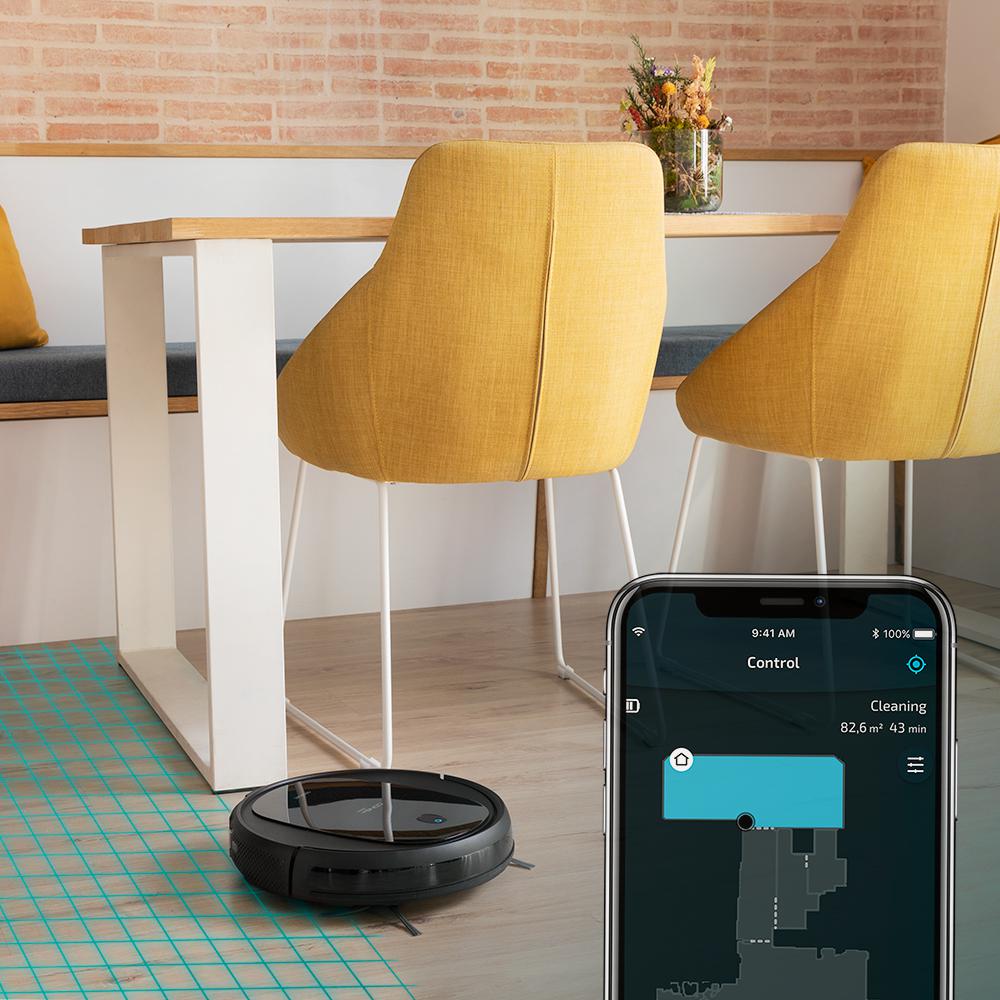 Conga 2290 Ultra Home Staubsauger- und Wischroboter mit automatischer Saugbasis. 4 in 1, 2100 Pa, App mit Karte, Tidy Clean, Haustierbürste, Alexa &Google Assistant