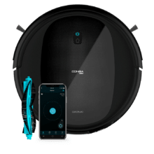 Robot Aspirador y Friegasuelos Conga 1990 Vital. Tecnología Random, 160 min de autonomía, Potencia de succión 2100 Pa, 3 Niveles de Potencia y Fregado, Cepillo Multifunción, App