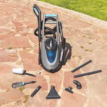 Nettoyeur haute pression et aspirateur Conga Triton 5000 UltraClean&Car. 1500 W, 4 en 1 : Nettoyeur haute pression, aspirateur de solides et liquides et fonction soufflerie, 120 bars, puissance d'aspiration de 15 kPa, kit d'accessoires.