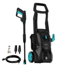 Idropulitrice Hydroboost 2000. 2000 W, Portata massima di 468 l/h, Pompa in alluminio, Pressione massima di 150 Bar, Raggio d'azione di 11 metri, Accessori