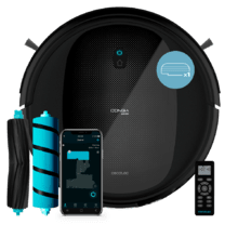 Robot Aspirador y Friegasuelos Conga 2290 Ultra T. 2100 Pa, Tecnología 4in1, App Control, Sistema Vitual Map, 3 Modos de fregado, Cepillo para Mascotas. Alexa & Google Assistant