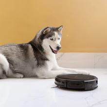 Robot aspirapolvere e lavapavimenti Conga Connected. 4in1, 1400 Pa, controllo da app, Alexa e Google Home, spazzola per animali domestici, pulizia intelligente, 160 minuti di autonomia