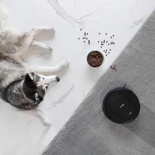 Robot aspirapolvere e lavapavimenti Conga Connected. 4in1, 1400 Pa, controllo da app, Alexa e Google Home, spazzola per animali domestici, pulizia intelligente, 160 minuti di autonomia