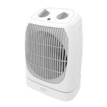 Cecotec Calefactor Eléctrico Bajo Consumo ReadyWarm 2050 Max Force Rotate  White, Termoventilador de 2000 W, Oscilación de 65 grados, 3 Modos,  Termosta