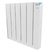 Radiateur émetteur thermique à faible consommation ReadyWarm 6000 Thermal Ceramic Connected. 6 éléments, 1500 W, aluminium fondu, contrôle via Wi-Fi, 4 modes, minuterie, IPX4, 20 m² de surface couverte