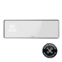 Calefactor Cerámico de Pared Ready Warm 5350 Power Box Ceramic Connected. 2000 W, Pantalla LED, Control Wifi, Mando a Distancia, Protección IP22, Kit de instalación