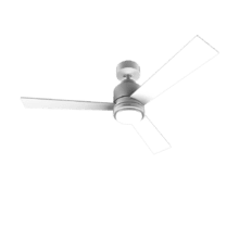 Ventilatore da soffitto EnergySilence Aero 4850 Style White 30 W 48" con luce LED, telecomando, 6 velocità, 3 modalità (bassa/media/alta), 3 pale, modalità inverno-estate e modalità brezza naturale.