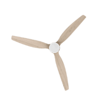 EnergySilence Aero 5275 LightWood Ventilador de techo de 40 W y 52" con motor DC, mando a distancia, luz LED doble altura, temporizador, modo winter-summer.