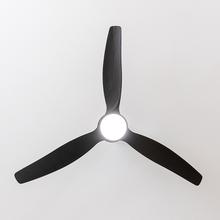Ventilador de techo EnergySilence Aero 5350 Black Design Ventilador de techo de 40 W y 52” con motor DC, luz LED, mando a distancia, 6 velocidades, temporizador y modo winter-summer.