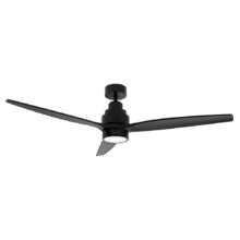 EnergySilence Aero 5350 Black Design Ventilador de techo de 30W y 52” con motor DC, luz LED, mando a distancia, 6 velocidades, temporizador y modo winter-summer