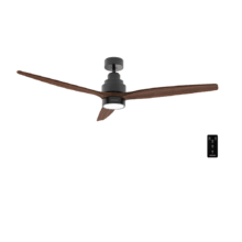 Ventilador de techo EnergySilence Aero 5300 Black&Wood Design Ventilador de techo de 40 W y 52” con motor DC, luz LED, mando a distancia, 6 velocidades, temporizador y modo winter-summer.