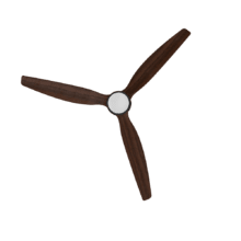 Ventilatore da soffitto EnergySilence Aero 5300 Black&Wood Design 30W 52” con motore DC, luce LED, telecomando, 6 velocità, timer e modalità inverno-estate