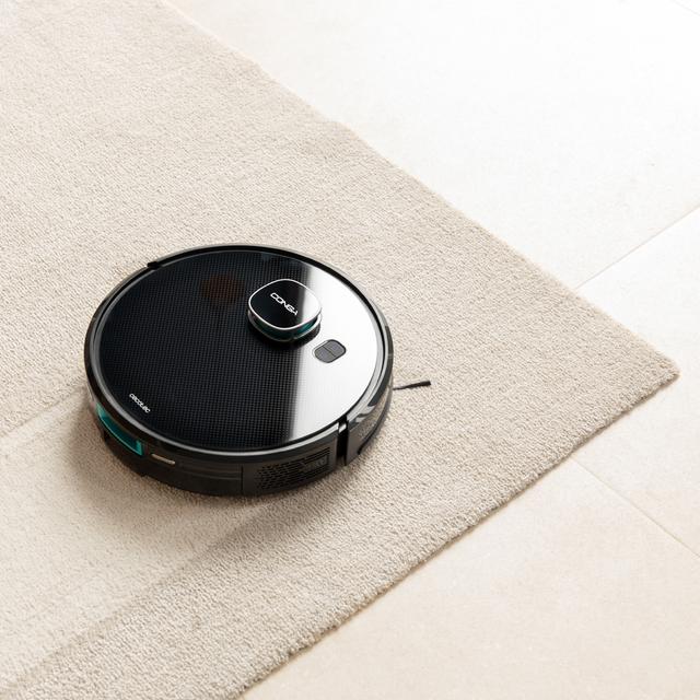 Conga 7290 Eternal Home X-Treme Robot aspirapolvere con tecnologia di navigazione laser e base autospolverante. Spazza, aspira e passa lo straccio. Potenza di aspirazione di 3000 Pa con un'aspirazione massima di 2500 Pa. Spazzola centrale multifunzione e 2 spazzole laterali. 3 livelli selezionabili di potenza di aspirazione e acqua di lavaggio. Programmazione. Controllo tramite APP e assistente virtuale Alexa. Rilevamento automatico del sacco. Capacità di 2 litri. 2 mop lavanti.