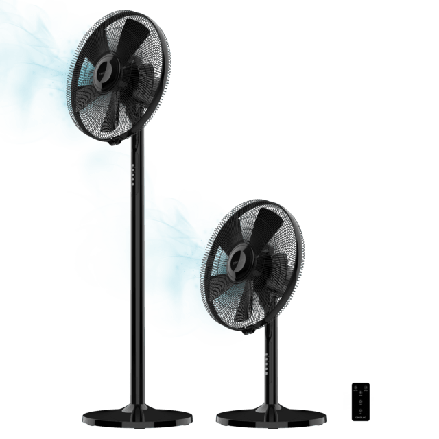 EnergySilence 554 2in1 Smart XL Ventilador de pie y de sobremesa con 55 W, motor de cobre, mando a distancia, 3 modos y 3 velocidades.
