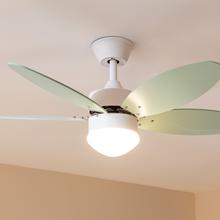 Ventilatore da soffitto EnergySilence Aero 4260 Mint con motore CC da 40 W e luce LED, telecomando, timer, 6 velocità e 5 pale reversibili.