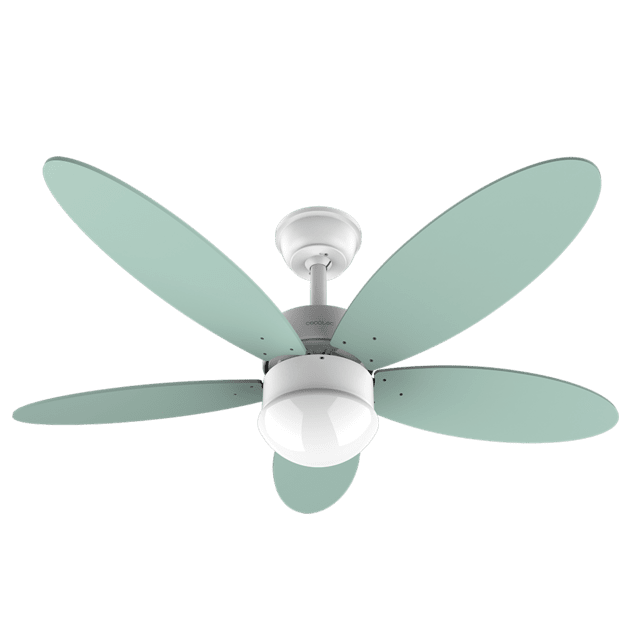Ventilateur de plafond 42" EnergySilence Aero 4260 Mint avec moteur DC 40 W, lumière LED, télécommande, minuterie, 6 vitesses et 5 pales réversibles.