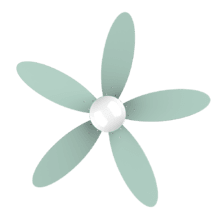 Ventilador de techo EnergySilence Aero 4260 Mint Ventilador de techo de 40 W con motor DC  y 42” con luz LED, mando a distancia , temporizador, 6 velocidades y 5 aspas reversibles.