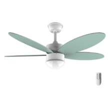 Ventilador de techo EnergySilence Aero 4260 Mint Ventilador de techo de 40 W con motor DC  y 42” con luz LED, mando a distancia , temporizador, 6 velocidades y 5 aspas reversibles.