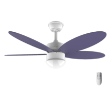 Ventilador de techo EnergySilence Aero 4260 Purple Ventilador de techo de 40 W con motor DC  y 42” con luz LED, mando a distancia , temporizador, 6 velocidades y 5 aspas reversibles.