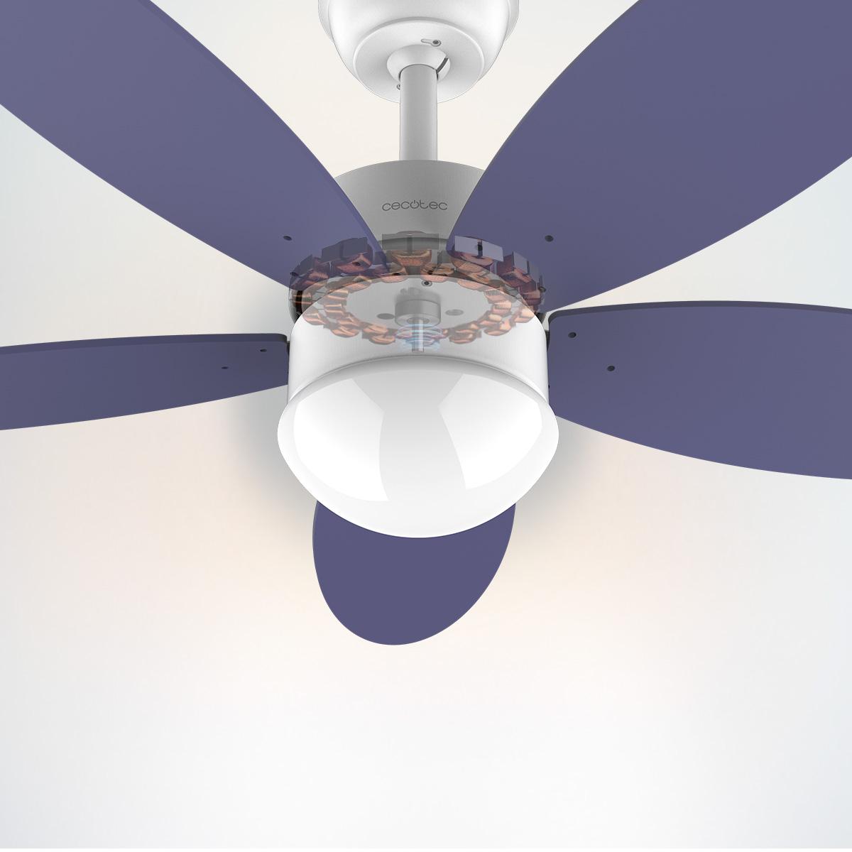 Cecotec ventilador de techo con luz energysilence aero 4260 orange. 40 w, m
