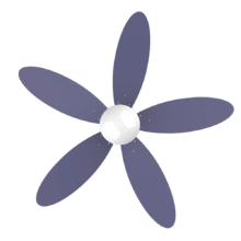 Ventilador de techo EnergySilence Aero 4260 Purple Ventilador de techo de 40 W con motor DC  y 42” con luz LED, mando a distancia , temporizador, 6 velocidades y 5 aspas reversibles.