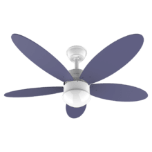 Ventilatore da soffitto EnergySilence Aero 4260 Purple da 40 W con motore DC e 42” con luce LED, telecomando, timer, 6 velocità e 5 pale reversibili.