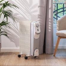 Radiateur bain d’huile ReadyWarm 9000 Space 360. 9 éléments, faible consommation, 2000 W, 3 niveaux de puissance, ramasse-câbles, technologie 360, système de sécurité, 22 m²