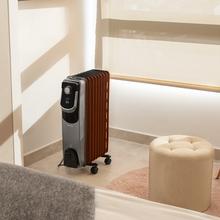 Radiateur bain d’huile ReadyWarm 9000 Space 360 Black. 9 éléments, faible consommation, 2000 W, 3 niveaux de puissance, ramasse-câbles, technologie 360, système de sécurité, 22 m²