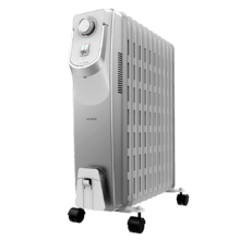 Radiateur bain d’huile ReadyWarm 11000 Space 360. 11 éléments, faible consommation, 2500 W, 3 niveaux de puissance, ramasse-câbles, technologie 360, système de sécurité, 28 m²