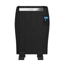 ReadyWarm 800 Thermal Black Emisor térmico con 4 elementos y 600 W, pantalla LCD, mando a distancia, temporizador programable, selección de temperatura, cobertura de 8 m² y máxima seguridad.