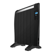 ReadyWarm 1200 Thermal Black. Aquecedor elétrico de baixo consumo com 6 Elementos, 900 W, de Parede ou de pé, Temporizador, Controlo remoto, Painel LCD, 10 m2