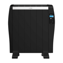 ReadyWarm 1200 Thermal Black Emisor térmico con 6 elementos y 900 W, pantalla LCD, mando a distancia, temporizador programable, selección de temperatura, cobertura de 10 m² y máxima seguridad.