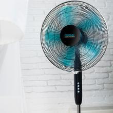 EnergySilence 510. Ventilador de Pie, 40 W, 5 Aspas de 40 cm de diámetro, Oscilante, 3 Velocidades, Altura Ajustable 110-130 cm, Motor de Cobre, Diseño en Negro