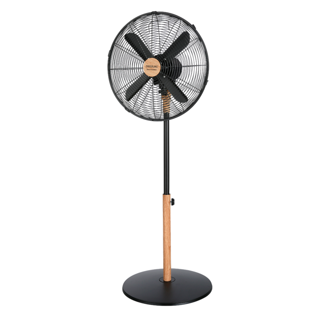 Ventilateur sur pied EnergySilence 560 WoodStyle. 4 pales, 16" (40 cm) de diamètre