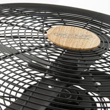 EnergySilence 560 Woodstyle Ventilator. 4 Klingen 16"(40cm) Durchmesser, oszillierend, 3 Geschwindigkeiten, einstellbar (95-125cm), Kupfermotor, schwarzes Finish mit Holzeffekt, 60W