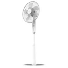 EnergySilence 1010 ExtremeFlow. Ventilador de Pie con Temporizador, 60 W, 10 aspas, Potente, Oscilante, Silencioso, 3 velocidades, Regulable, Motor de Cobre, Blanco