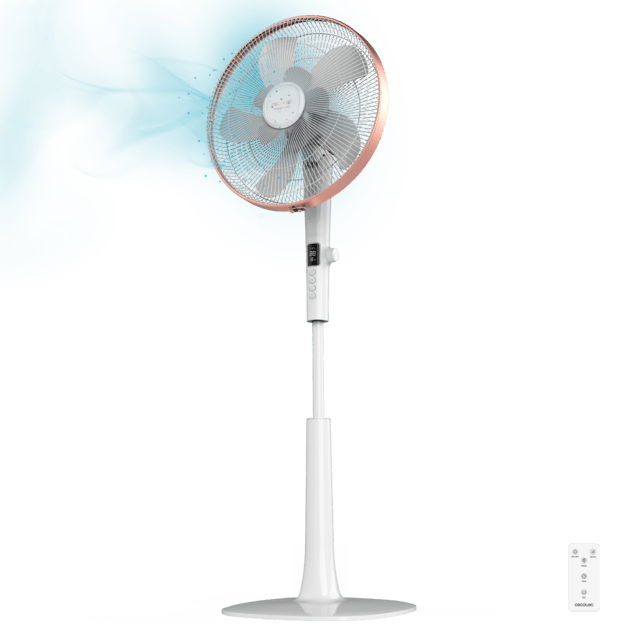 EnergySilence 1029 SmartExtreme. Ventilador de Pie con Mando a Distancia y Temporizador, 28 y 10 Aspas 40cm