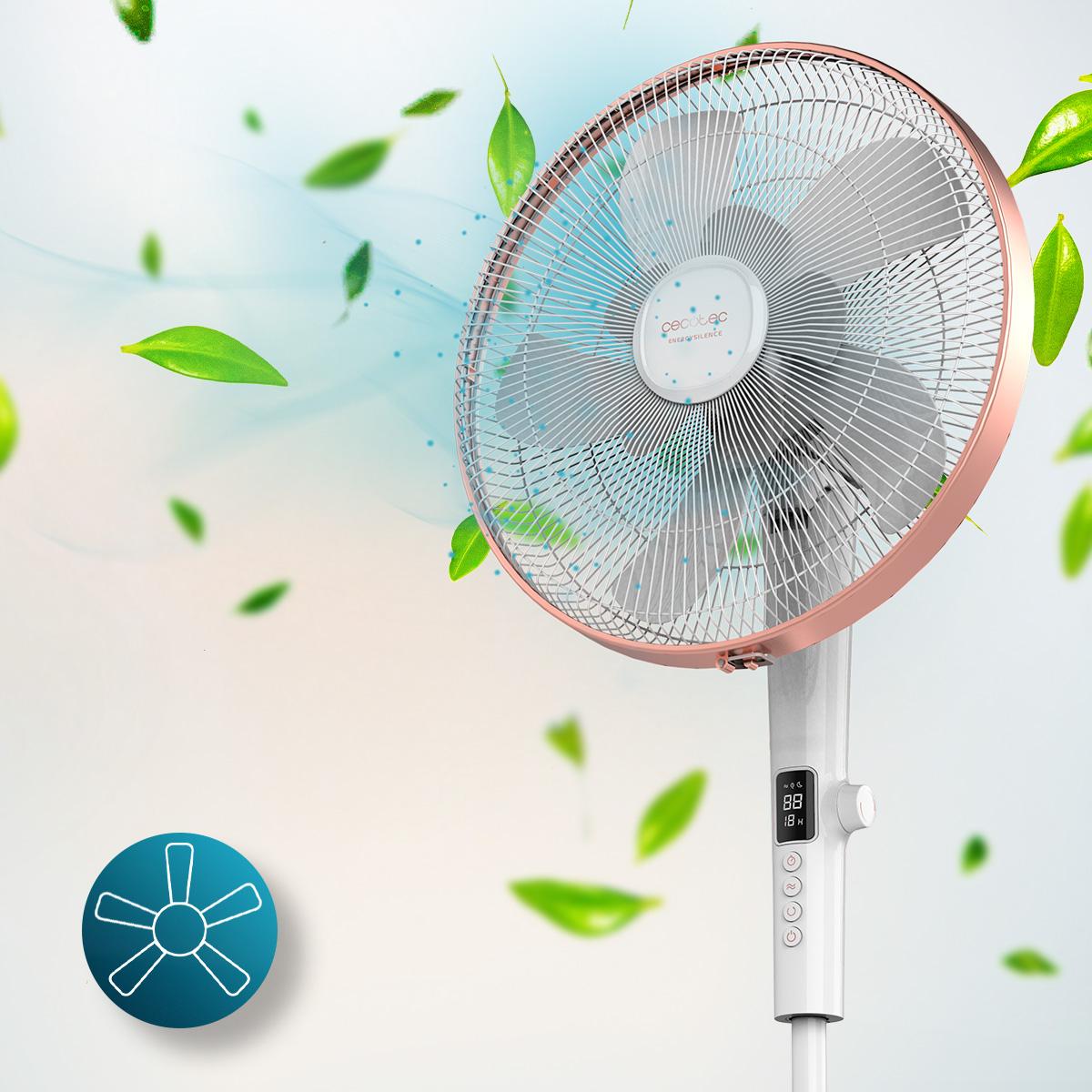 Ventilador de pie Cecotec EnergySilence 1030 SmartExtreme con 10 aspas