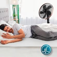 EnergySilence 1040 SmartExtreme - Standventilator, 10 Flügel, 16"(40cm) Durchmesser, oszillierend, 24 Stufen, einstellbar (112-135cm), Kupfermotor, 15h Timer, 60W, Schwarz