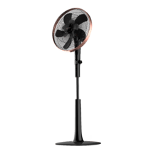 EnergySilence 1040 SmartExtreme - Standventilator, 10 Flügel, 16"(40cm) Durchmesser, oszillierend, 24 Stufen, einstellbar (112-135cm), Kupfermotor, 15h Timer, 60W, Schwarz