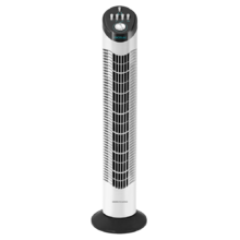 EnergySilence 790 Skyline. Ventilador de Torre con Temporizador, 50 W, 30'' (76cm) de Altura, Mecánico, Oscilante, Motor de Cobre, 3 Velocidades, Blanco