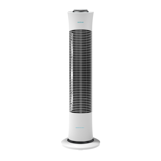 Ventilador de torre Cecotec EnergySilence 6090 Skyline vista frontal en color blanco
