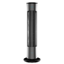 EnergySilence 7090 Skyline. Ventilador de Torre con Mando a Distancia y Temporizador, 45 W, 30'' (76cm) de Altura, Oscilante, Motor de Cobre, 3 Velocidades, Gris