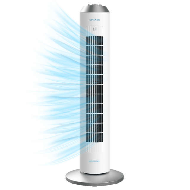 EnergySilence 8089 Skyline. Ventilador de Torre con Temporizador, 60 W, 33'' (84cm) de Altura y Oscilante.