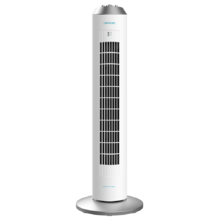 EnergySilence 8090 Skyline. Ventilador de Torre con Temporizador, 60 W, 33'' (84cm) de Altura, Oscilante, Motor de Cobre, 3 Velocidades, Blanco