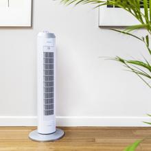 Ventilatore a colonna EnergySilence 8090 Skyline. 33'' (84cm) di altezza, oscillante, motore in rame, 3 velocità, timer 8 ore, 60W