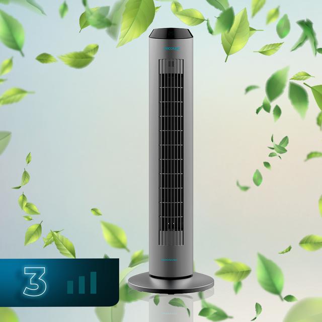 Ventilateur colonne EnergySilence 8190 Skyline Ionic. 33" (84 cm) de hauteur