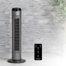 EnergySilence 8190 Skyline Ionic Turmventilator 33" (84cm) Höhe, Oszillierend, Kupfermotor, 3 Geschwindigkeiten, 8-Stunden-Timer, Fernbedienung, 60W