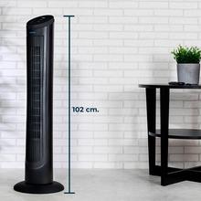 Turmventilator EnergySilence 9090 Skyline. 40" (102cm) Höhe, Oszillierend, Kupfermotor, 3 Geschwindigkeiten, 7,5-Stunden-Timer, Fernbedienung, 45 W