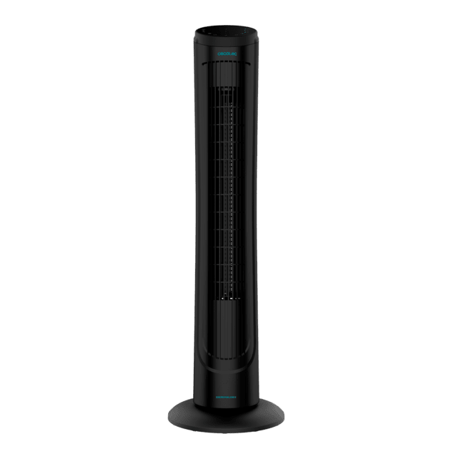EnergySilence 9090 Skyline. Ventilador de Torre Digital con Mando a Distancia y Temporizador, 45 W, 40'' (102cm) de Altura, Oscilante, Motor de Cobre, 3 Velocidades, Negro